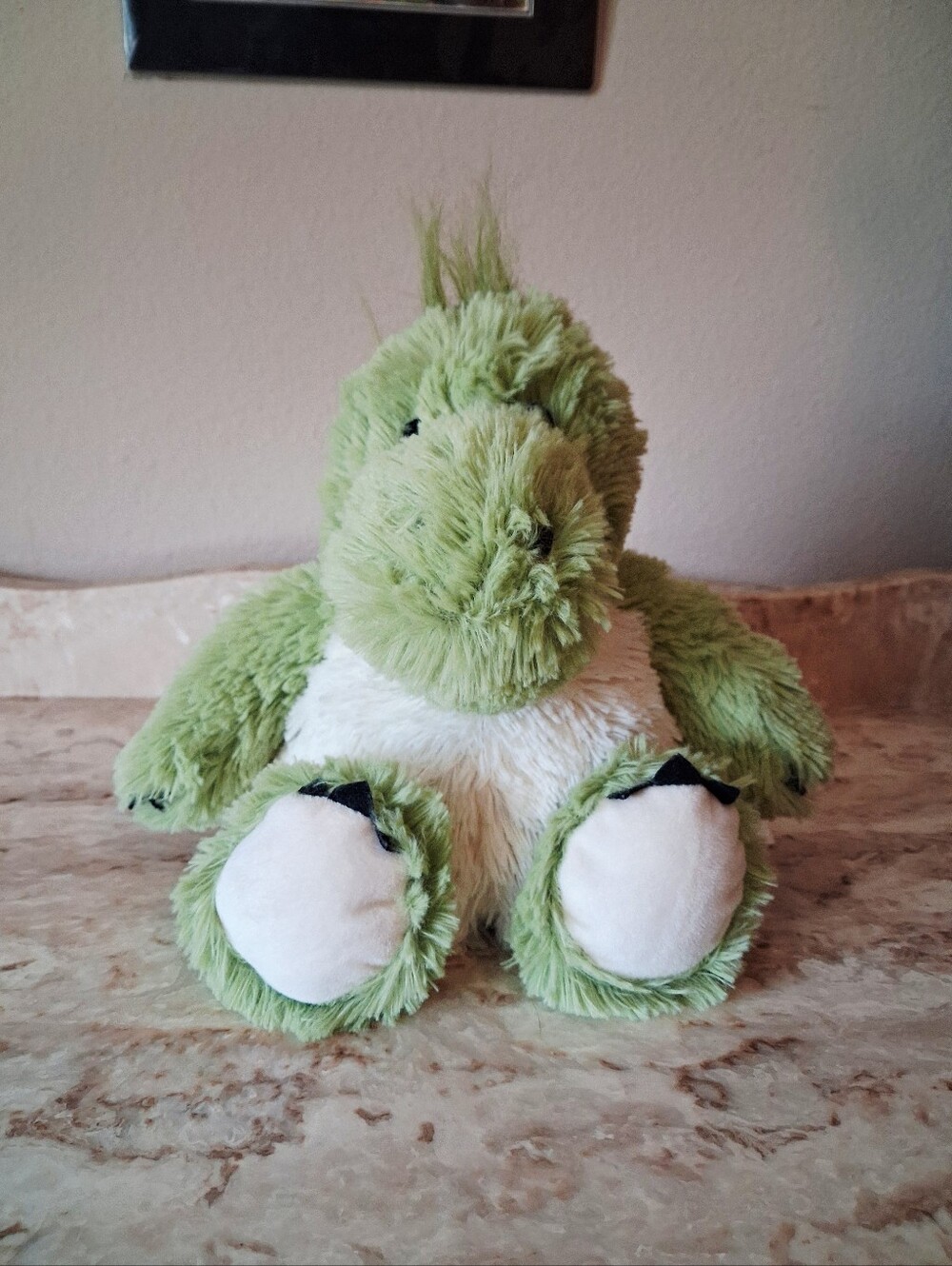Warmies Green Dinosaur Plush 13" Microwavable Scented Heated Weighted Stuffy Toy